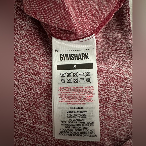 Gymshark flex leggings burgundy marl - Picture 3 of 4